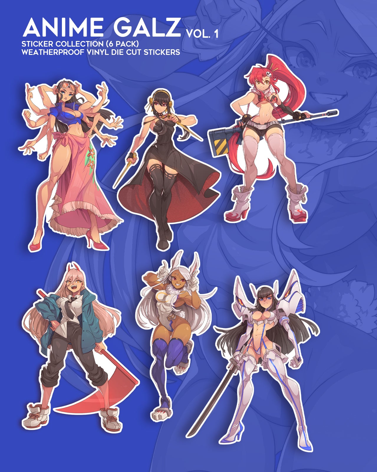 anime stickers by edwin huang