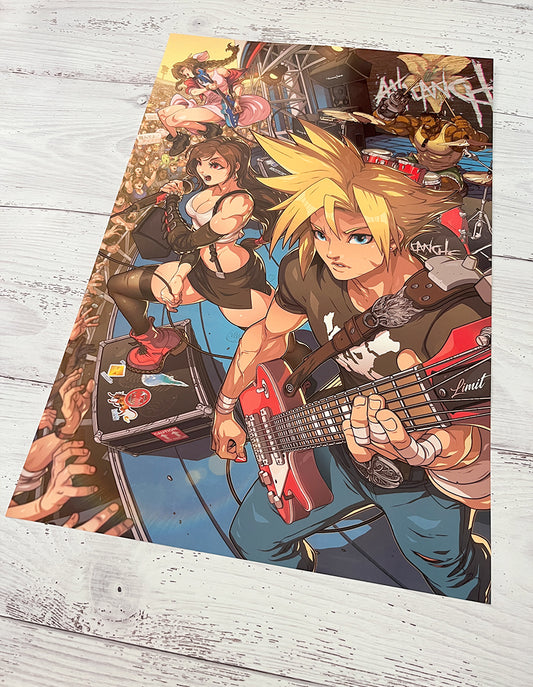 final fantasy 7 xii rockband cloud strife tifa aerith