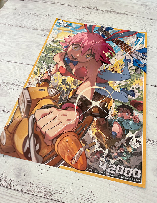 FLCL Fooly Cooly illustration by edwin huang