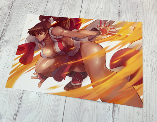 mai shiranui drawn by edwin huang