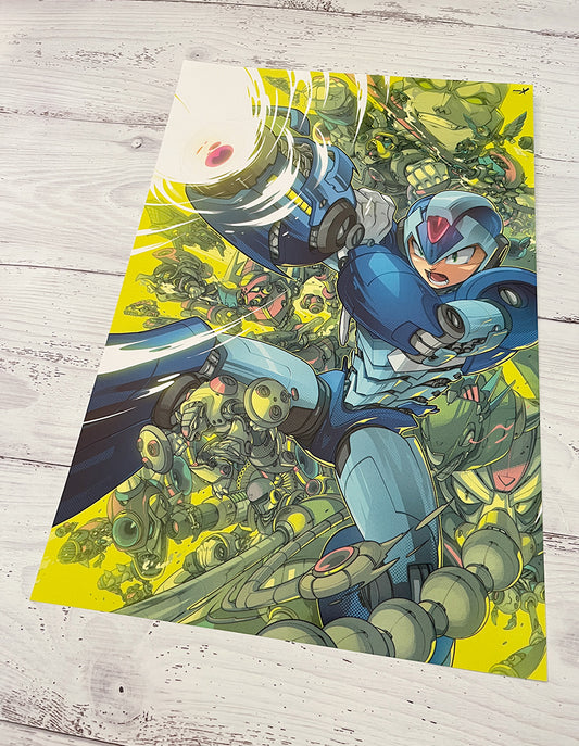 mega man x drawing by edwin huang
