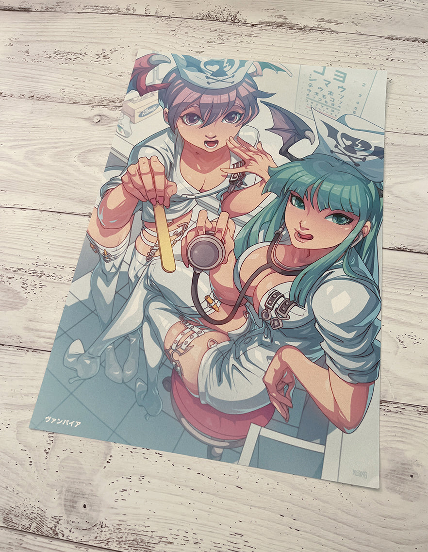 morrigan and lilith from darkstalkers by edwin huang