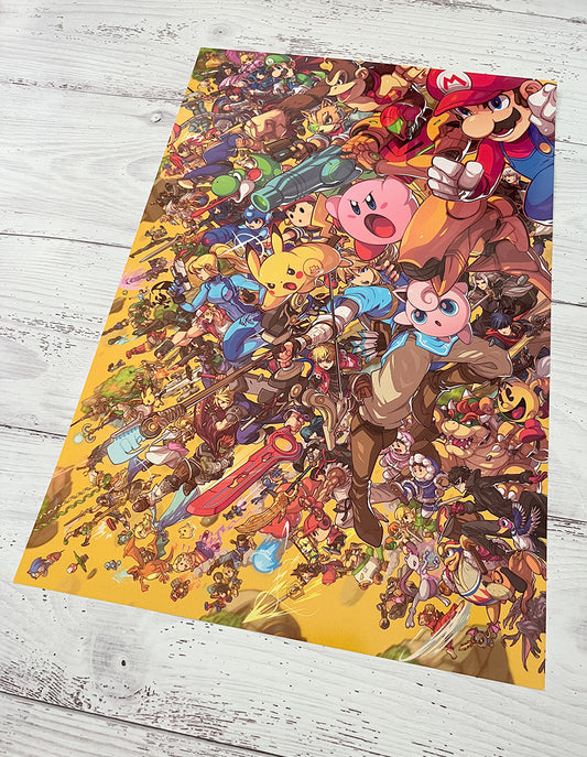 smash bros ultimate drawing by edwin huang