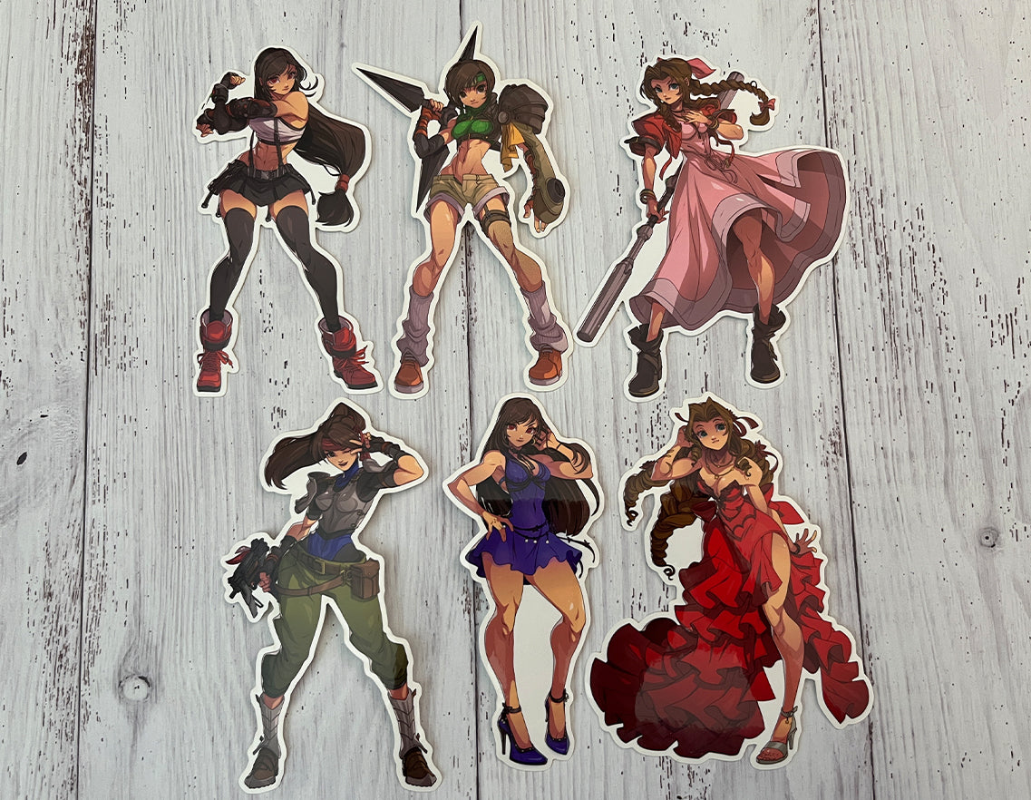 final fantasy 7 art by edwin huang