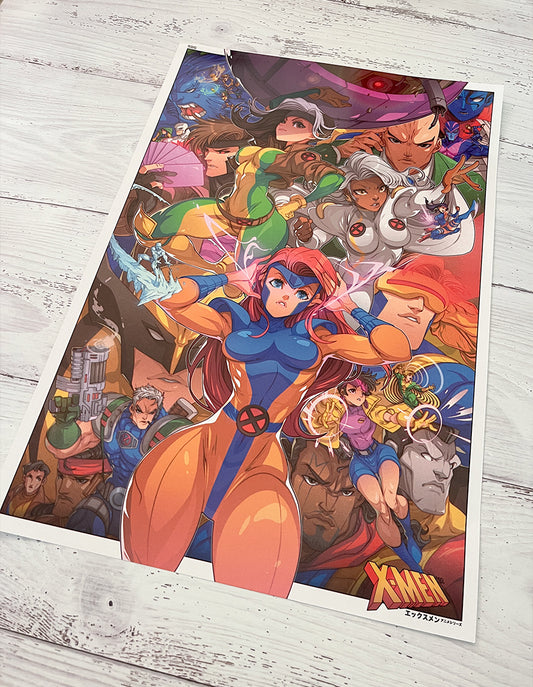 xmen print by edwin huang
