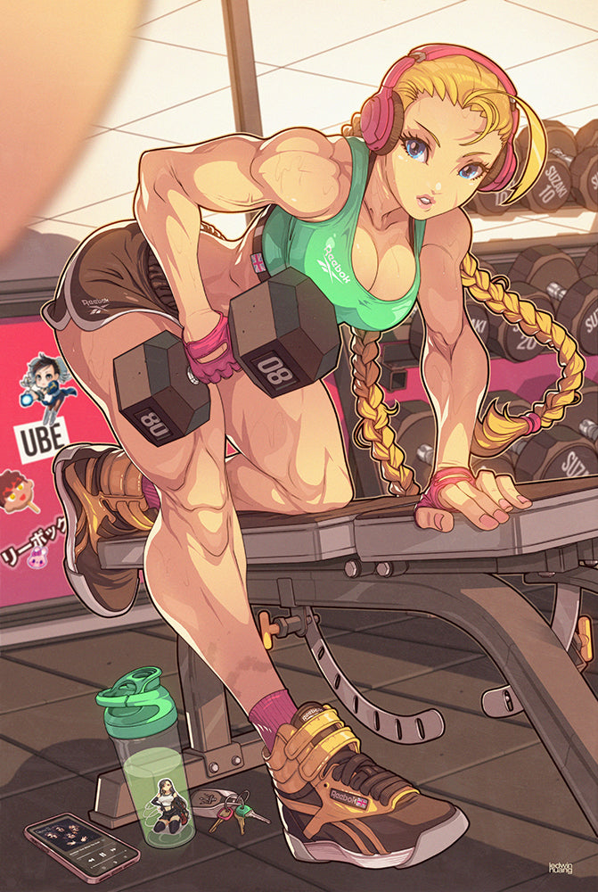 cammy at the gym doing backrows by edwin huang
