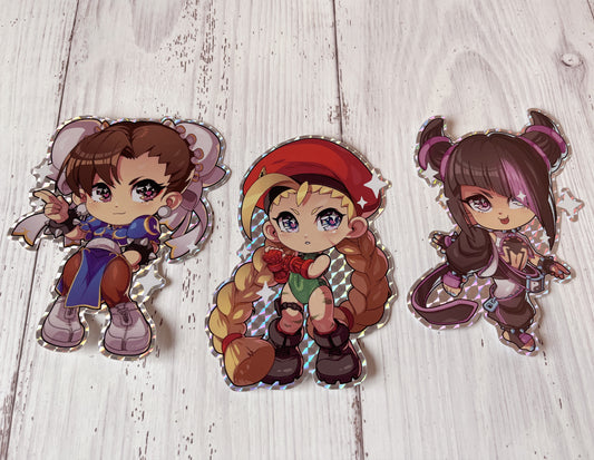 street fighter chibi jennillustrations chun li juri cammy