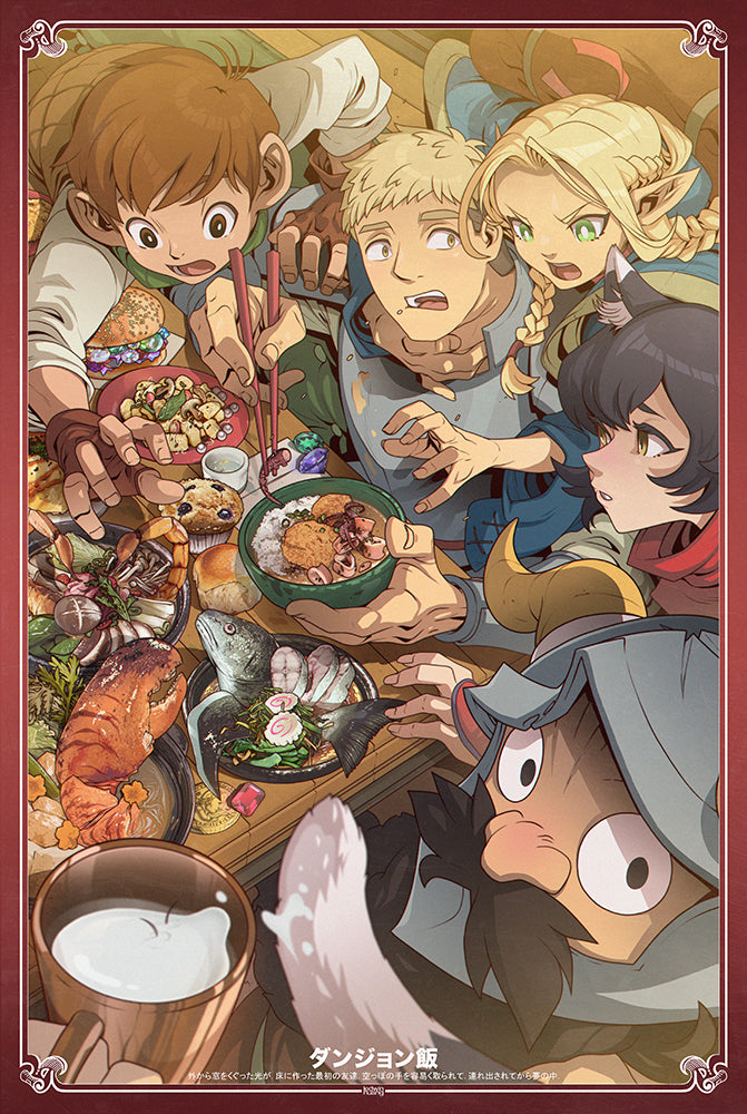 dungeon meshi drawing by edwin huang
