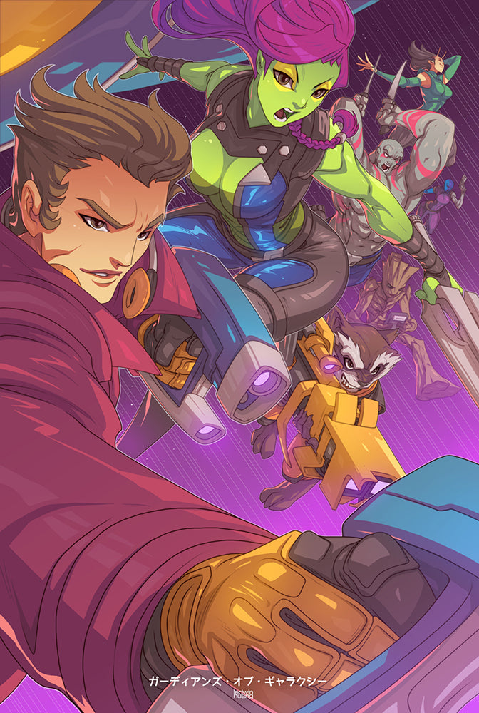 guardians of the galaxy illustration by edwin huang