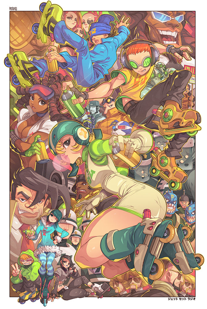 jet set radio illustration by edwin huang