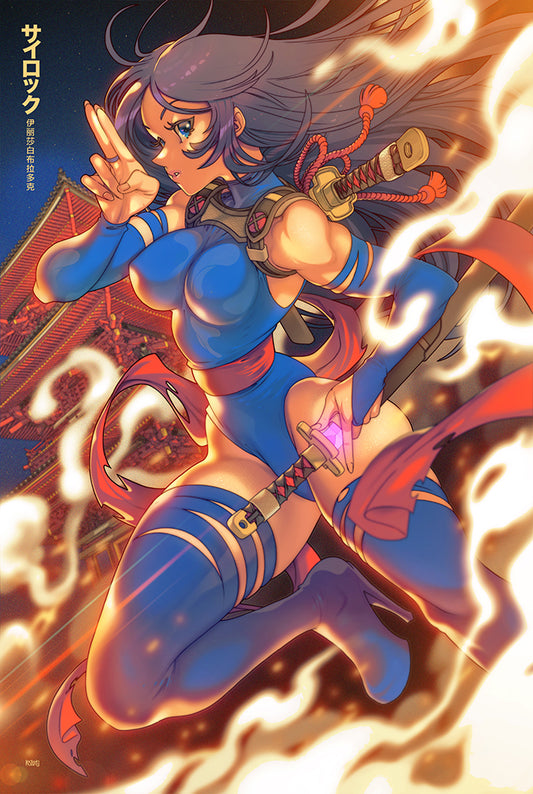 psylocke from x-men by edwin huang