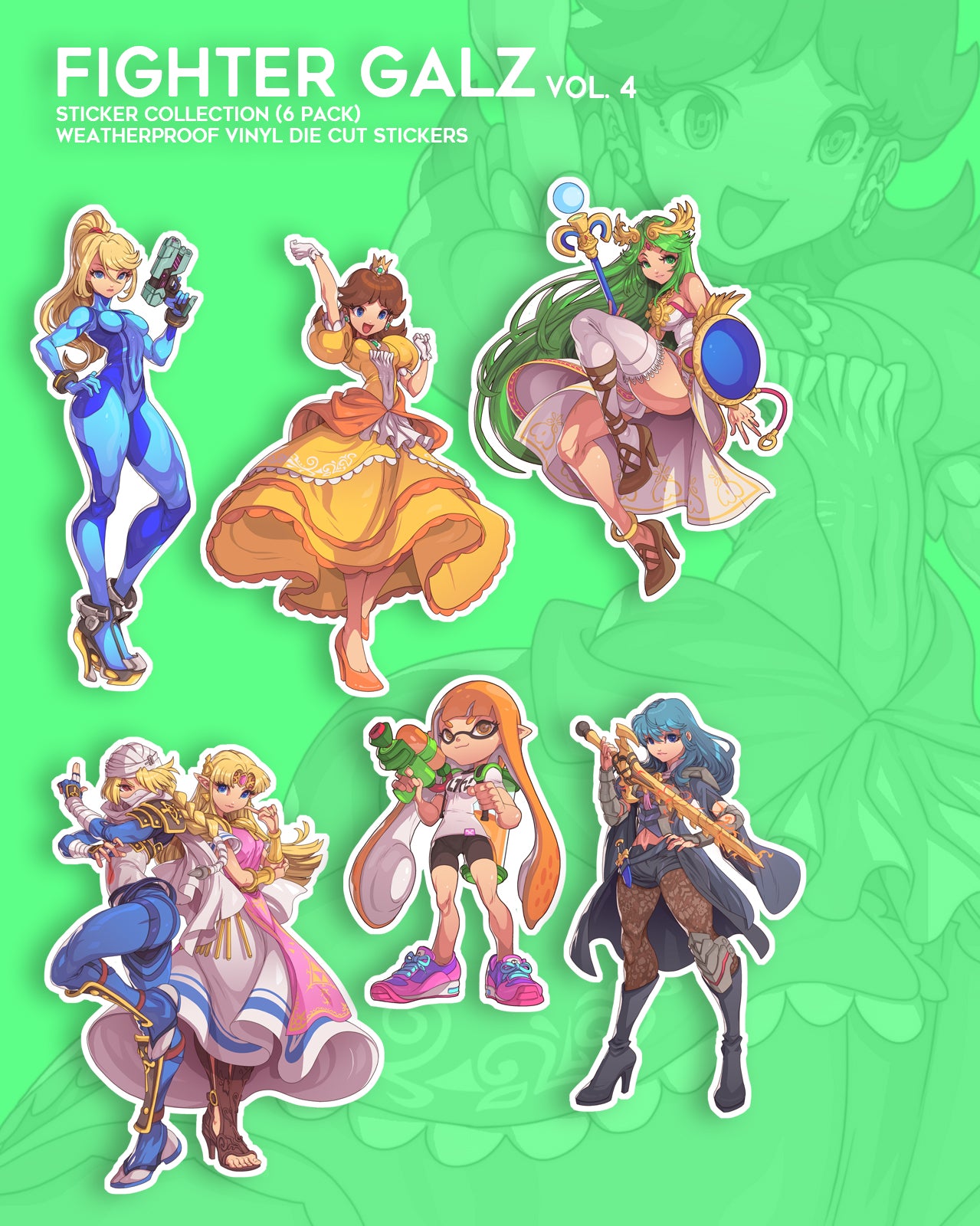 zero suit samus zelda smash bros stickers by edwin huang