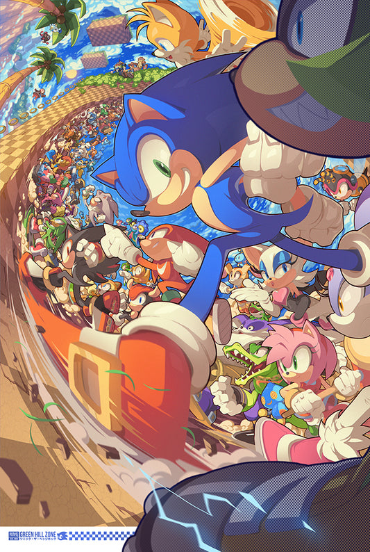 sonic the hedgehog, knuckles, shadow the hedgehog by edwin huang