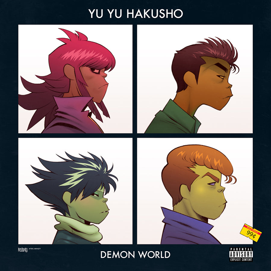 yu yu hakusho and gorillaz mashup homage 
