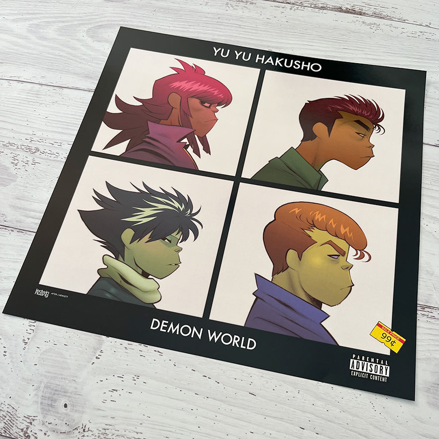 yu yu hakusho and gorillaz mashup homage 